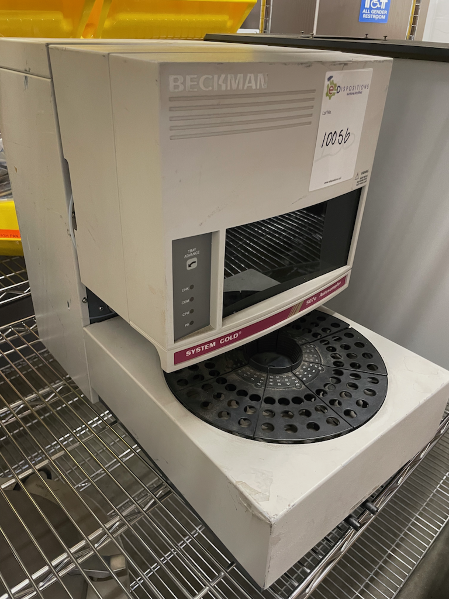 BECKMAN COULTER SYSTEM GOLD 507e AUTOSAMPLER 100-120V, 200-240V, 50/60HZ æ 1218 ALDERWOOD AVE.