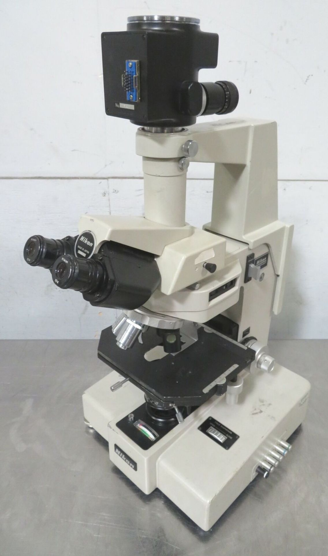 Nikon Fluophot Trinocular Microscope w/ 4X/10X/20X/40X, 0.90 Condenser - Gilroy - Image 2 of 9