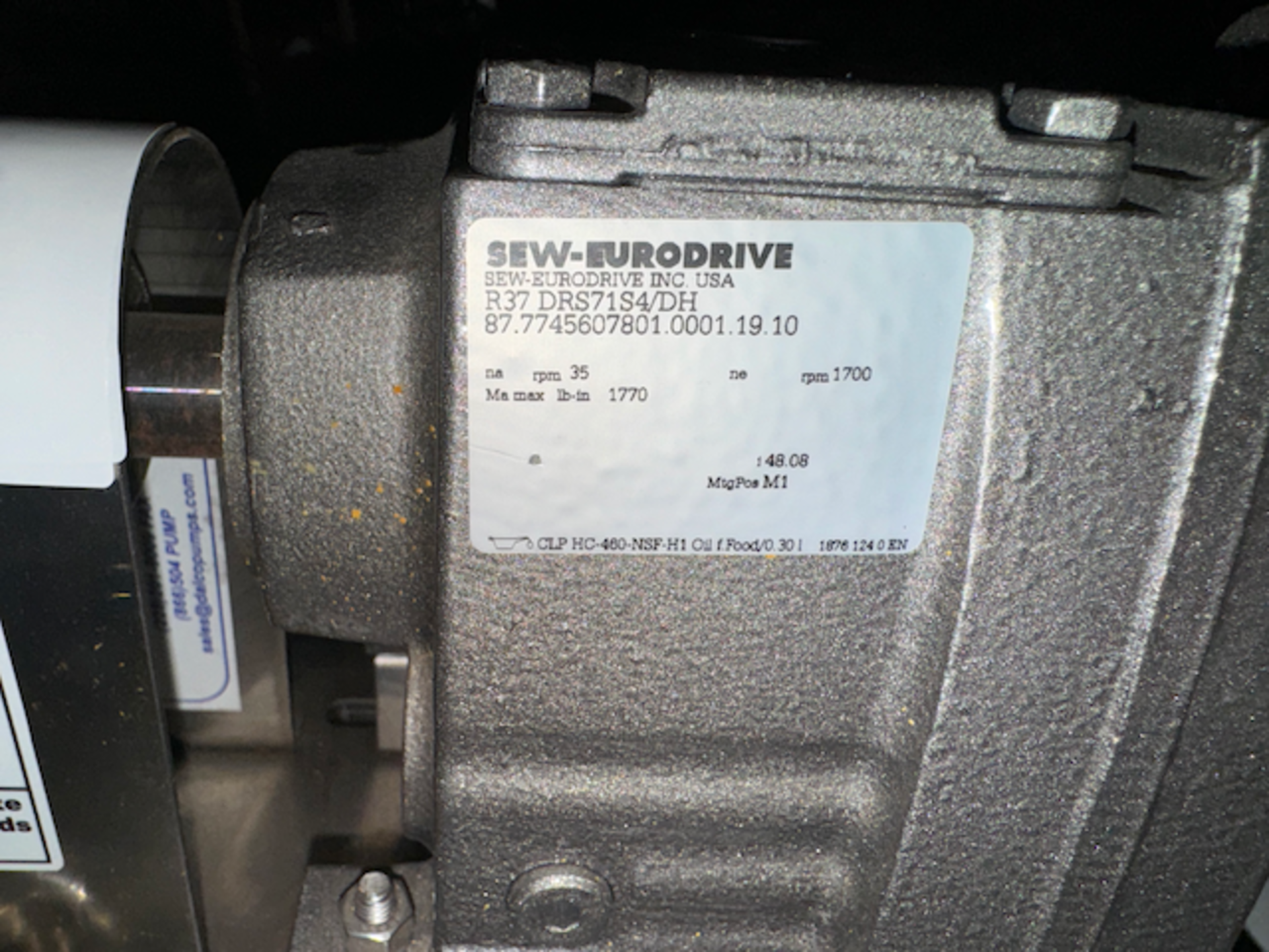 SEW-EURODRIVE R37 DRS71S4/DH - Image 5 of 11