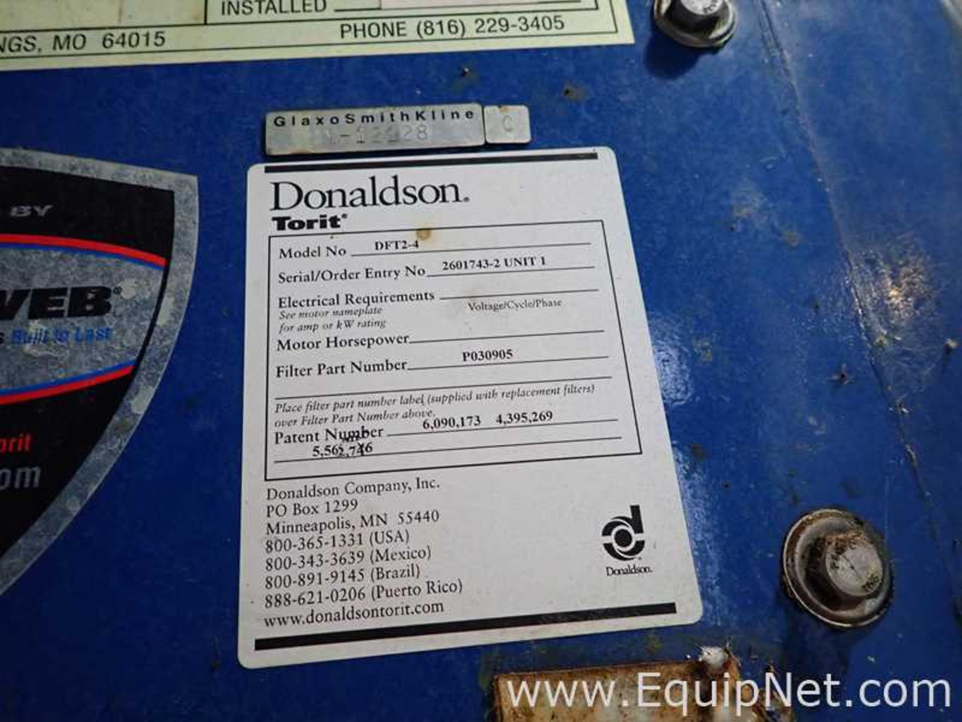 Donaldson Torit DFT 2-4 Dust Collector System - Image 3 of 10