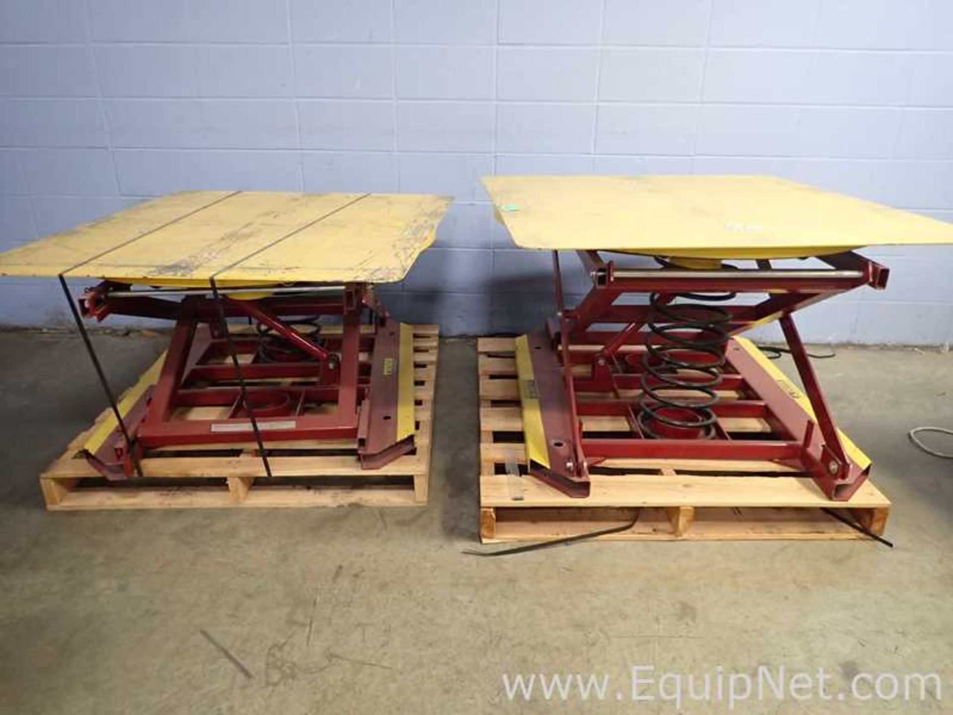 Lot of 2 Southworth Products Spring Actuated Pallet Carousel and Skid Positioners