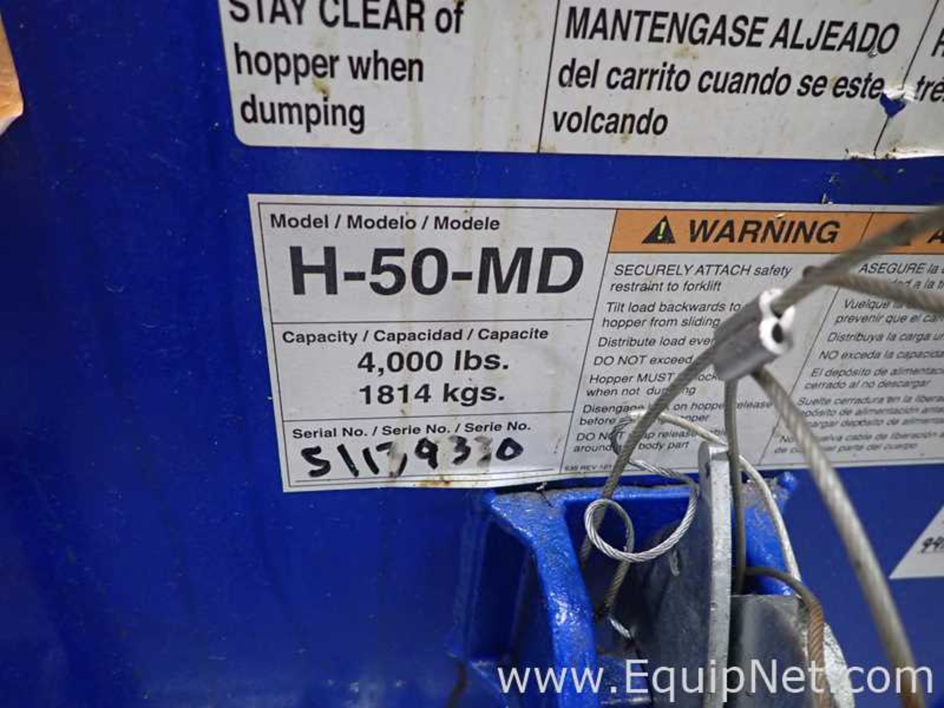 Lot of 5 Vestil H-50-MD Small Dumping Hoppers - Image 7 of 7