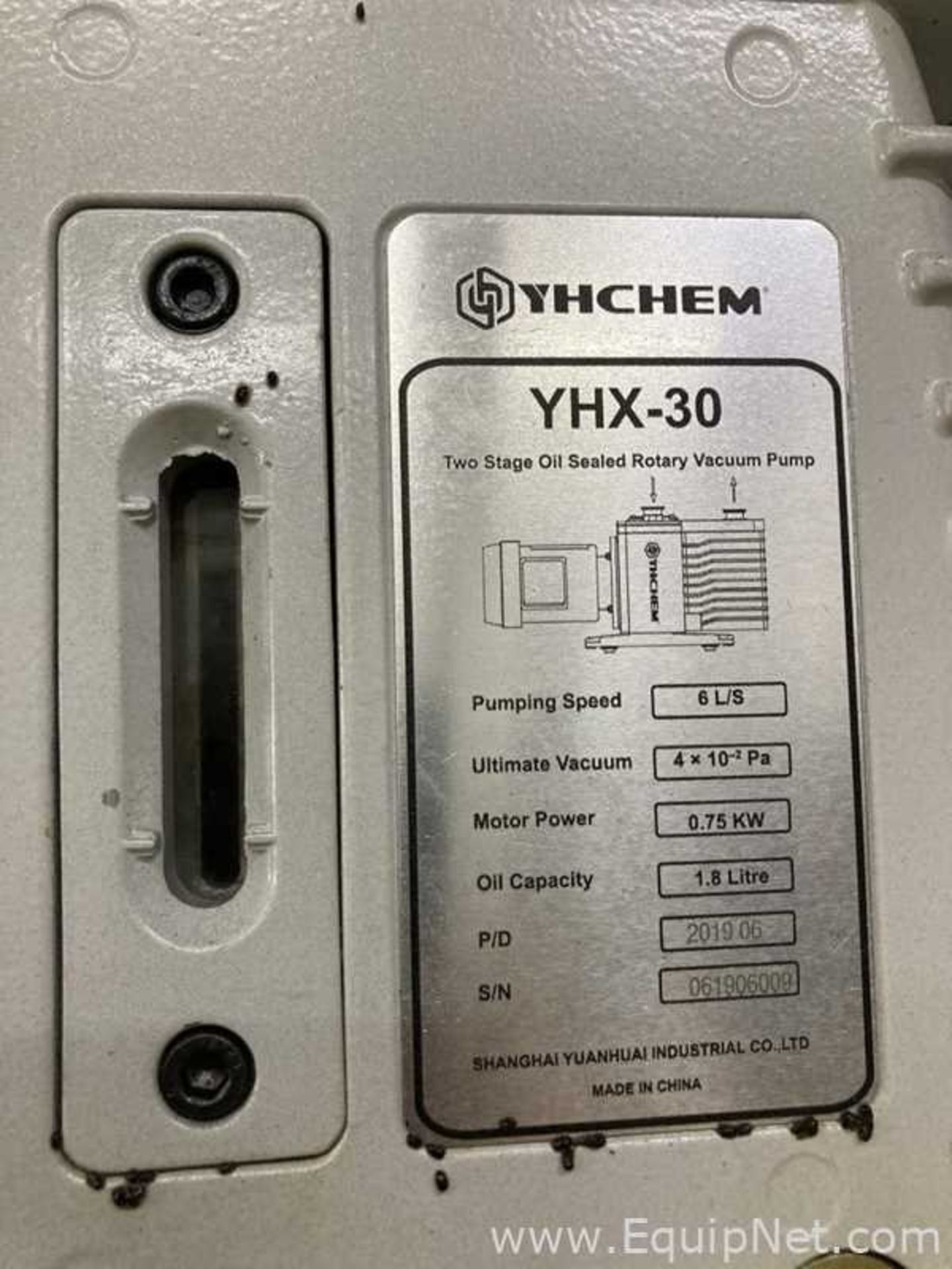 Shanghai Yuanhuai Industrial Co., LTD Yhchem YHX-30 Two Stage Vacuum Pump - Image 5 of 7