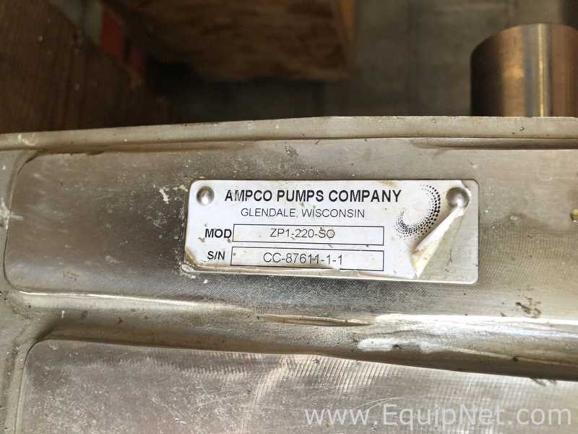 Ampco Pumps RBZP1-130-SO Stainless Steel Positive Displacement Pump - Image 3 of 3