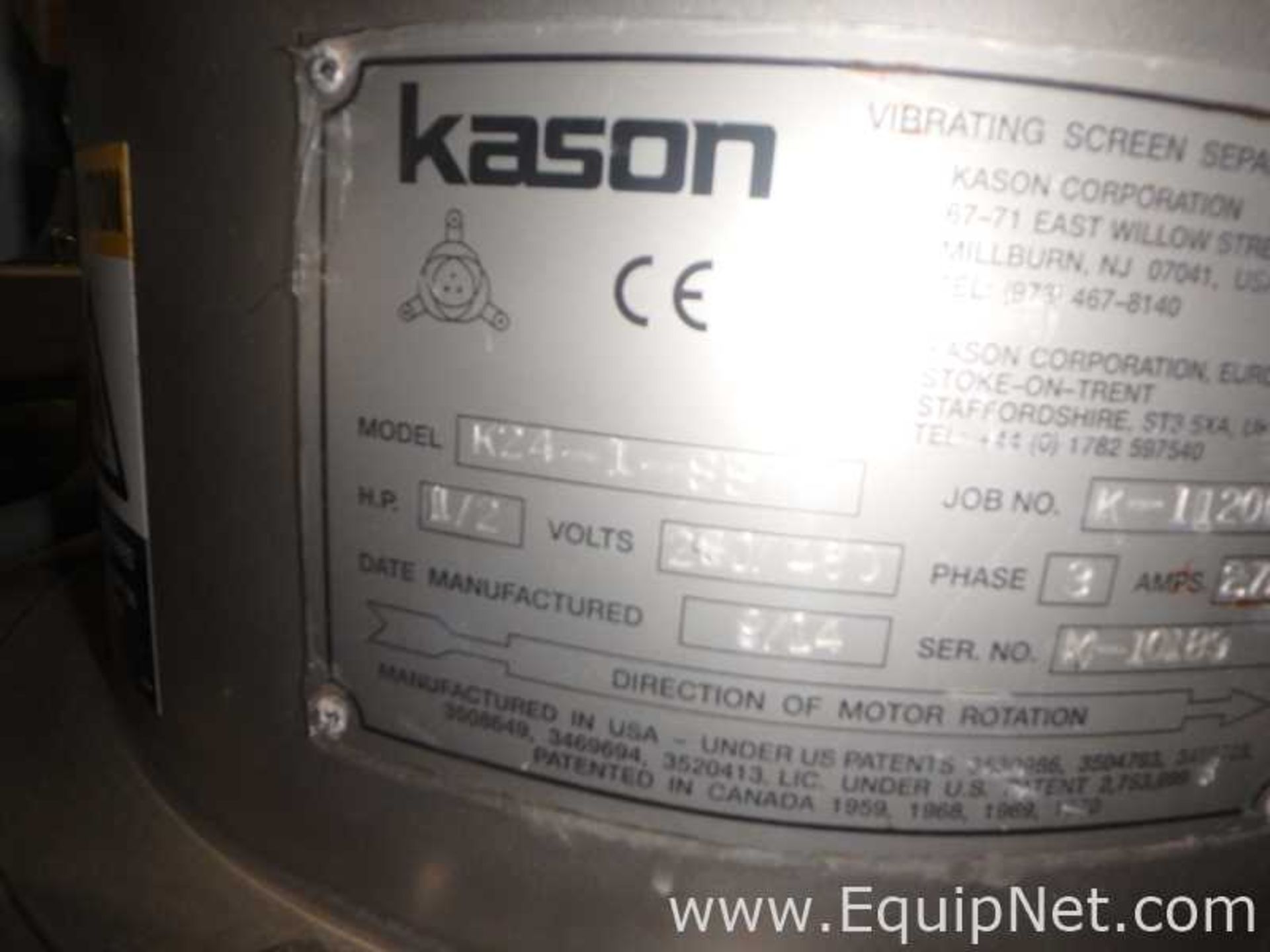 Kason Stainless Steel Separator Sifter - Image 3 of 4