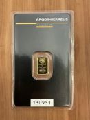 1 Gram of Gold Argor-Heraeus Kinebar