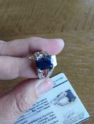 sapphire and diamond ring