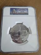 2011 5 oz Silver Gettysburg Early Release MS 69 PL