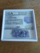 Loose tanzanite gemstones