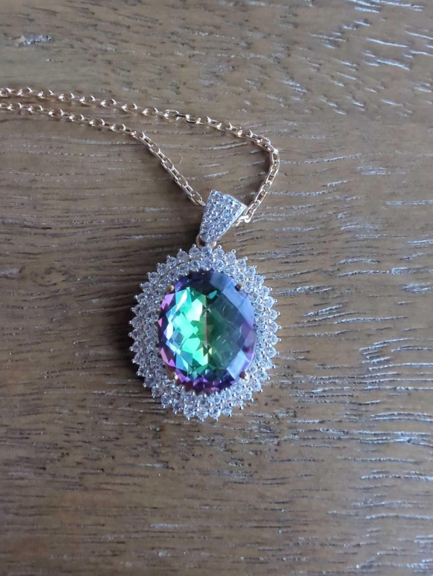 quartz and topaz necklace - Image 2 of 5