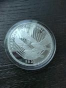 2021 Cook Islands $20 American Double Eagle 3oz .999 Silver Coin