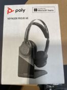 (12) Poly Voyager Focus UC headsets