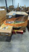 Pallet- Misc box of trampoline, abbyson furniture