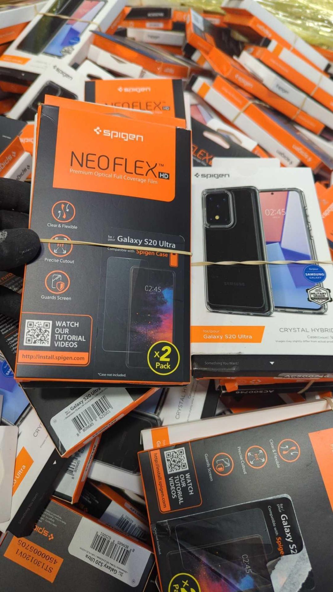 GL- Galaxy s20 Ultra Spigen phone case and neoflex film