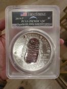 2019-P PCGS PR70DCAM Apollo 11th 50th Anniversary 5 oz Silver Coin