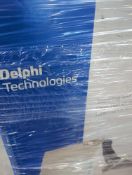 pallet of Delphi industries steering and suspension. other auto parts. Bosch products and more