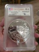 PCGS MS69PL Shenandoah NP 5 oz Silver Signed