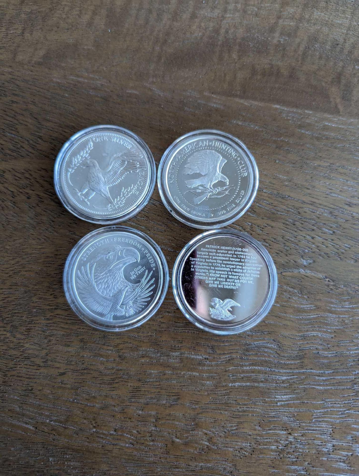 4 Silver Eagle and USA themed coins - Image 6 of 9