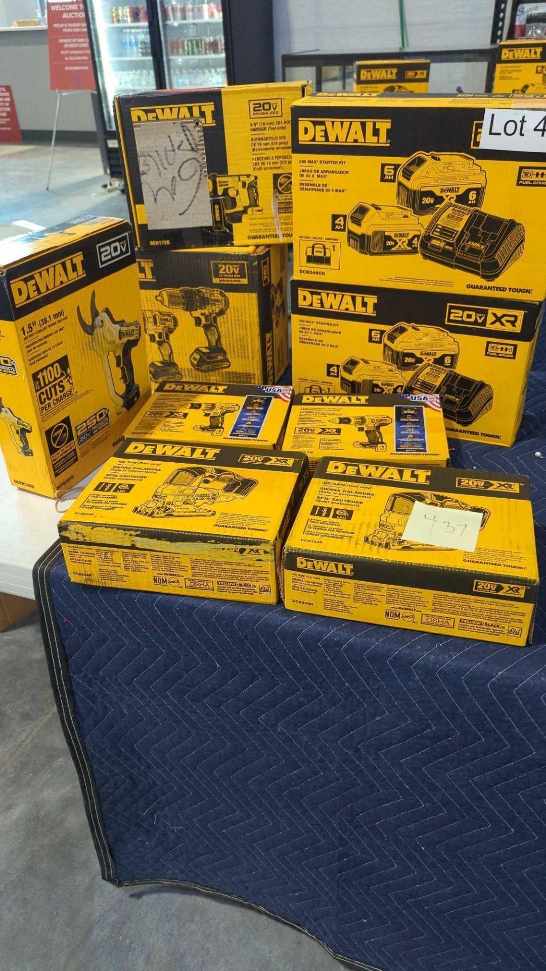 Dewalt Tools: Batteries, Pruner, Jig Saws, Rotary Hammer, 2 Drill combo - Image 14 of 14