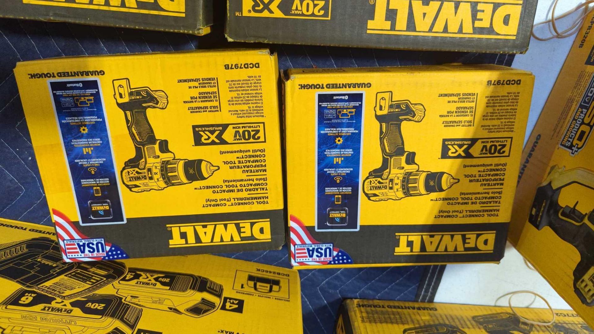 Dewalt Tools: Batteries, Pruner, Jig Saws, Rotary Hammer, 2 Drill combo - Image 5 of 14