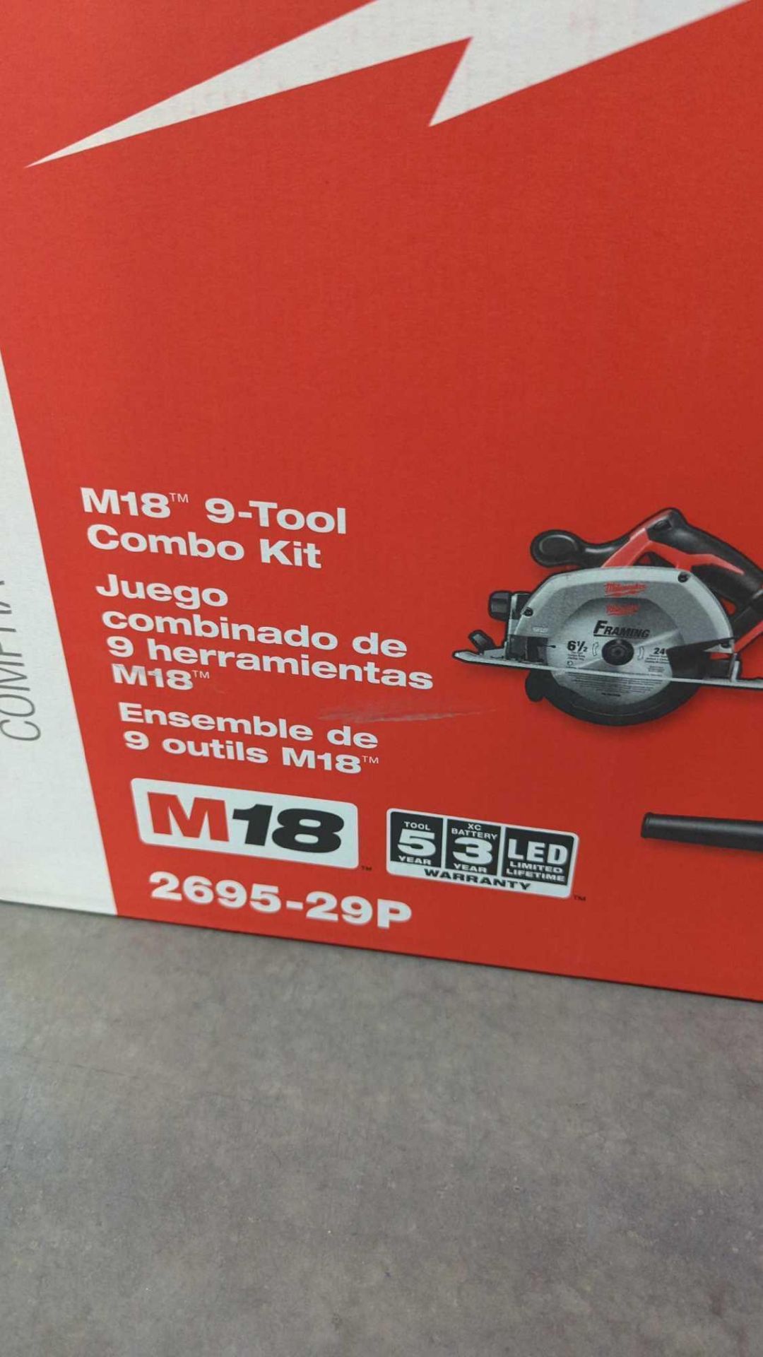 (3) Milwaukee M18 9-Tool Combo Kits - Image 9 of 20