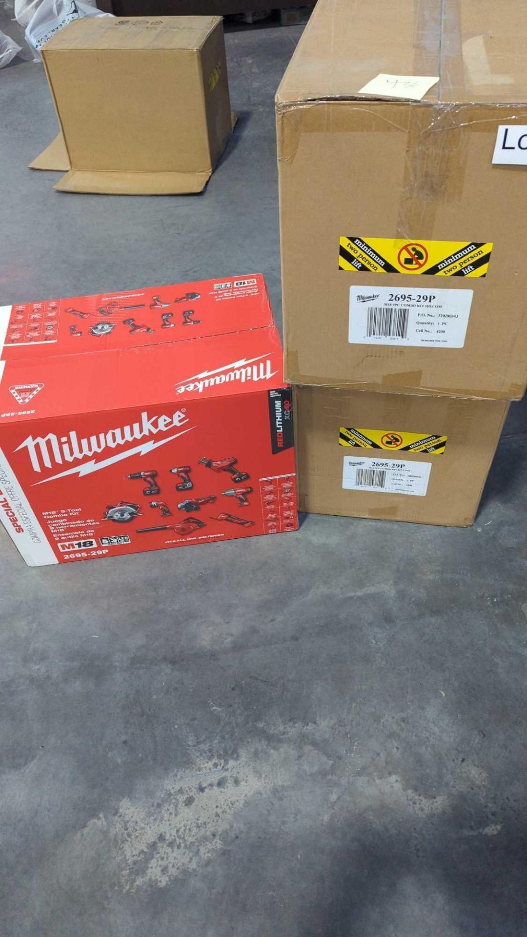 (3) Milwaukee M18 9-Tool Combo Kits