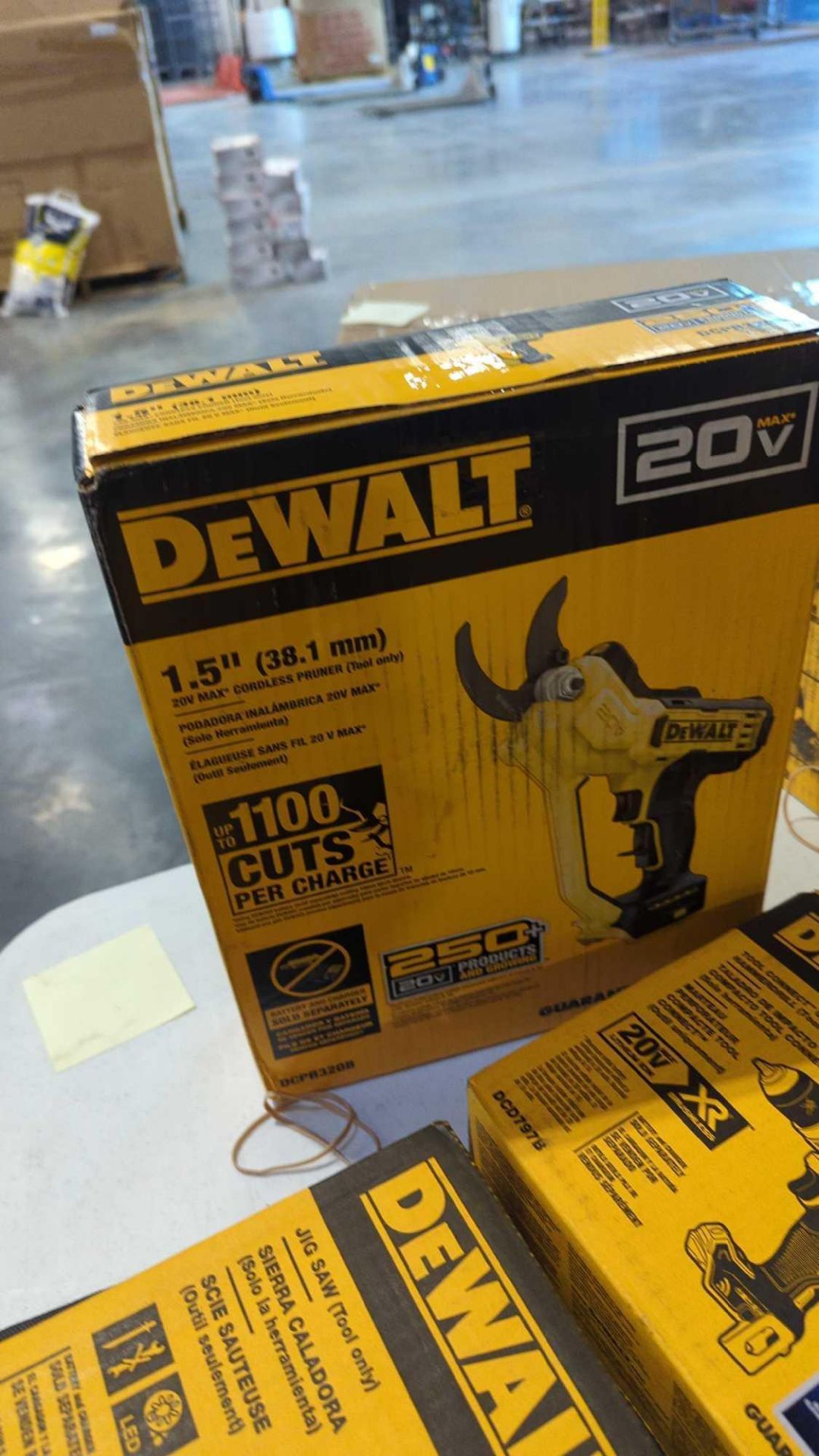 Dewalt Tools: Batteries, Pruner, Jig Saws, Rotary Hammer, 2 Drill combo - Image 8 of 14