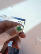 Emerald and Diamond Ring