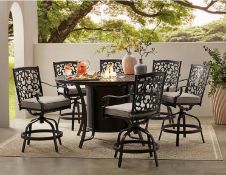 7pc fire dining set