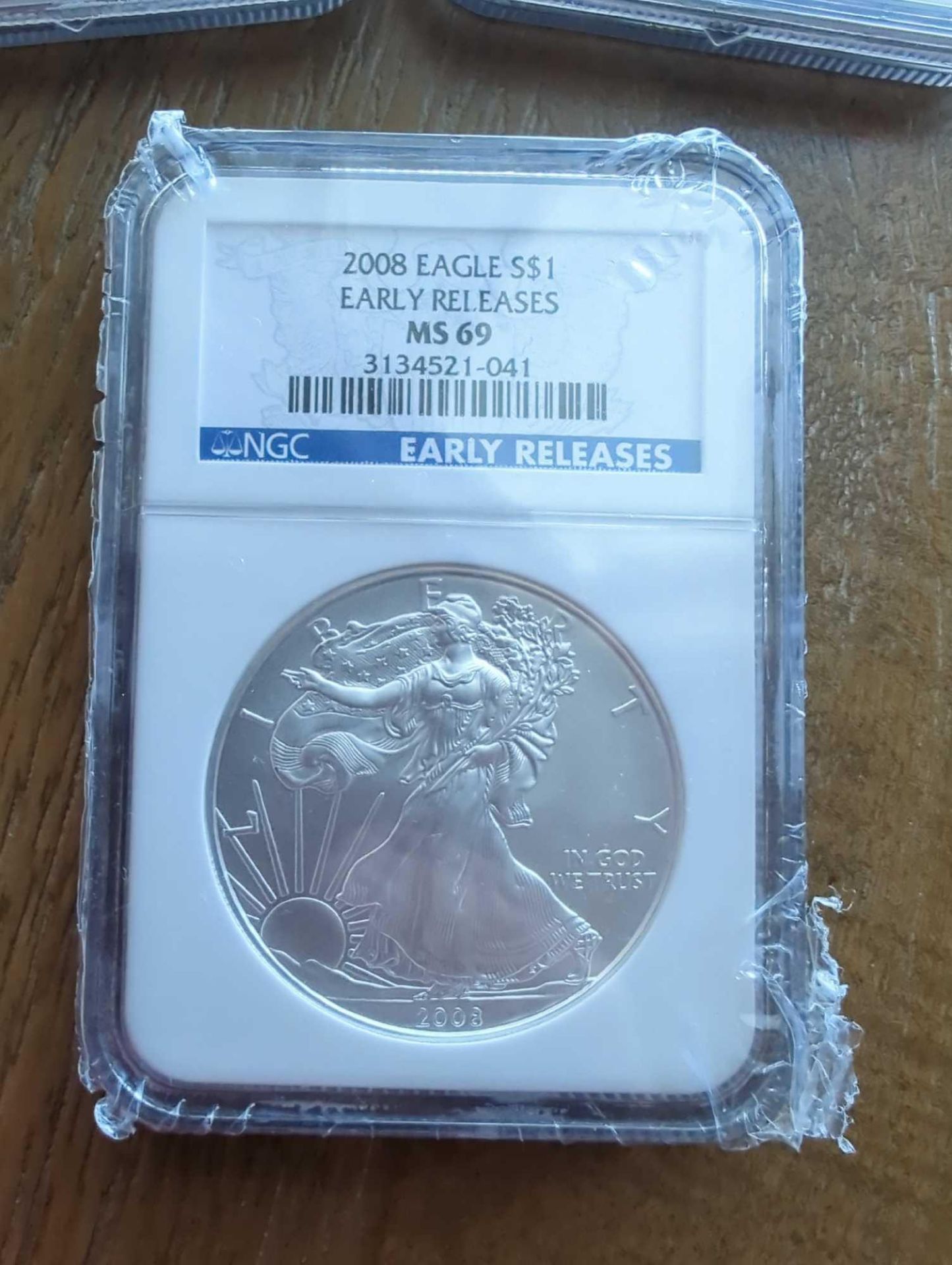 3 Early Release Silver Eagles - Image 4 of 6