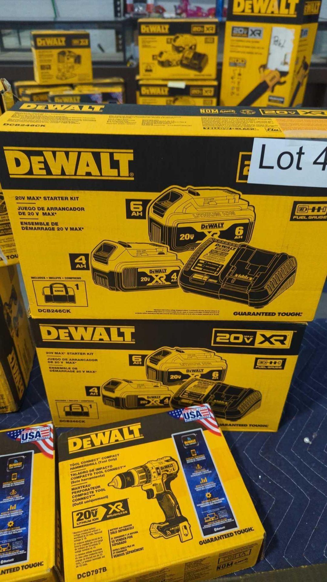 Dewalt Tools: Batteries, Pruner, Jig Saws, Rotary Hammer, 2 Drill combo - Image 12 of 14