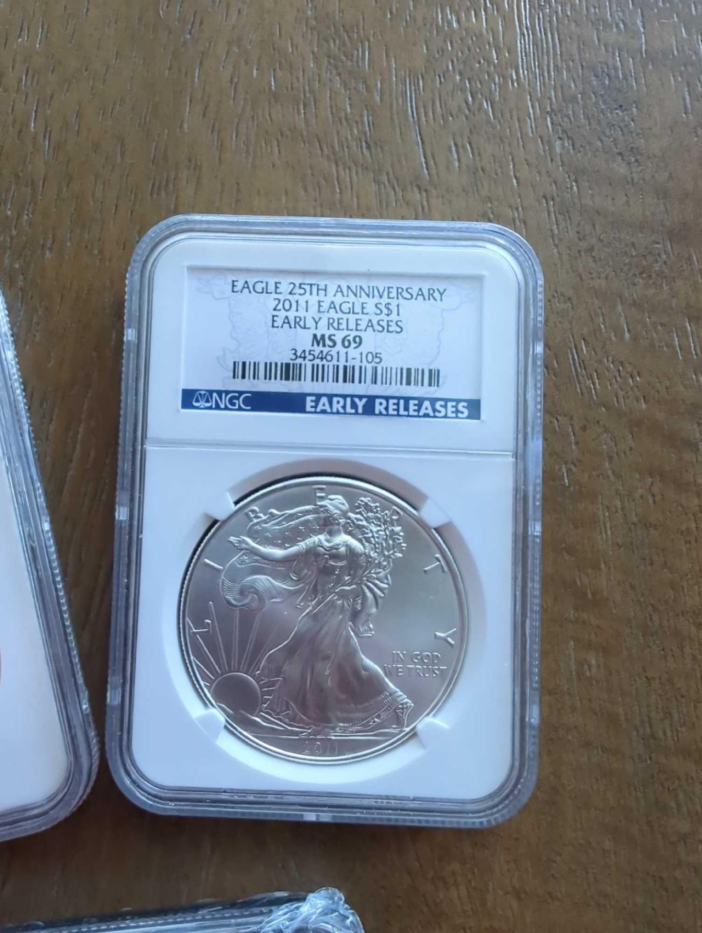 3 Early Release Silver Eagles - Image 3 of 6