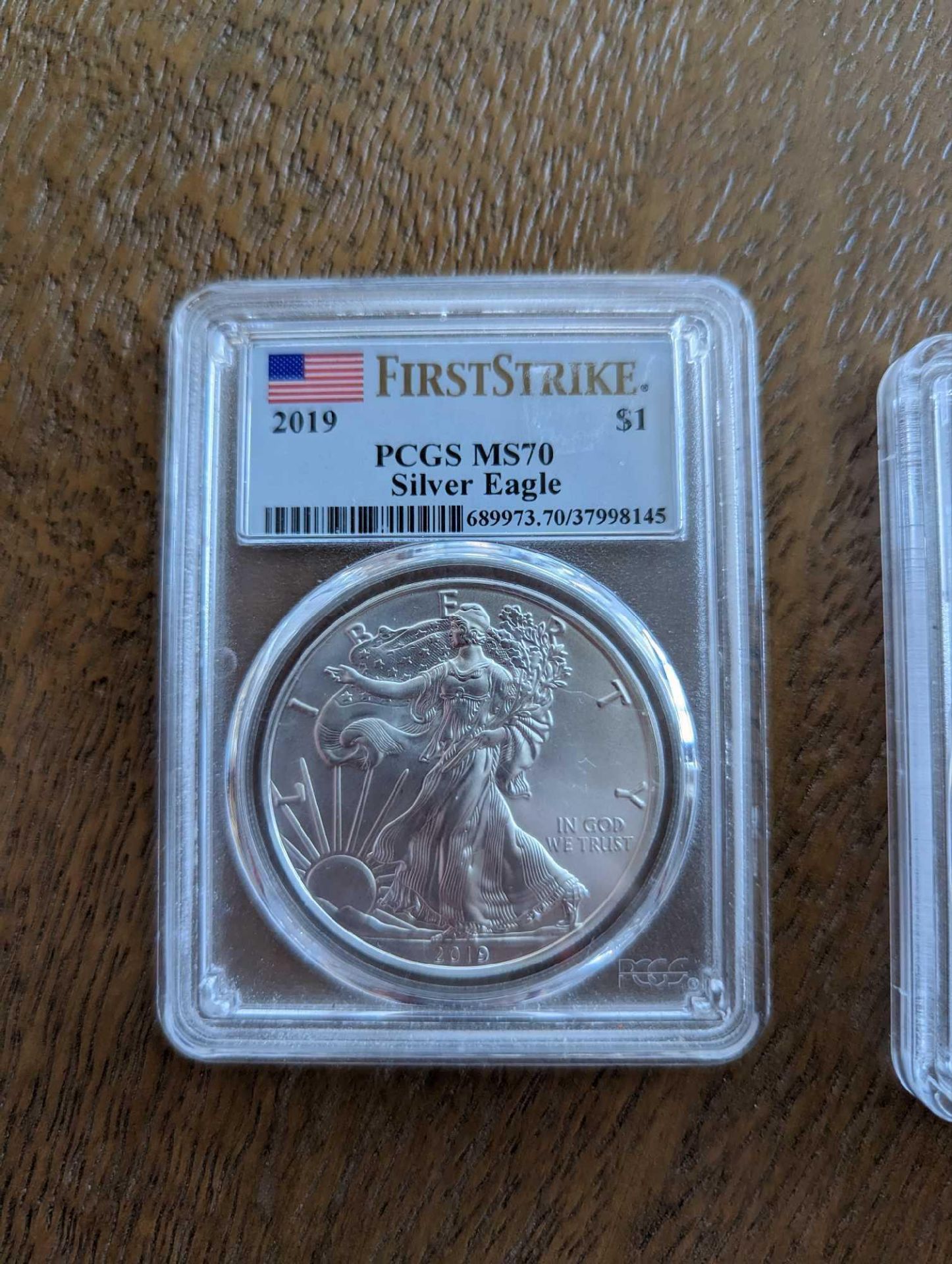 2 MS70 First Strike Silver Eagles - Image 2 of 5
