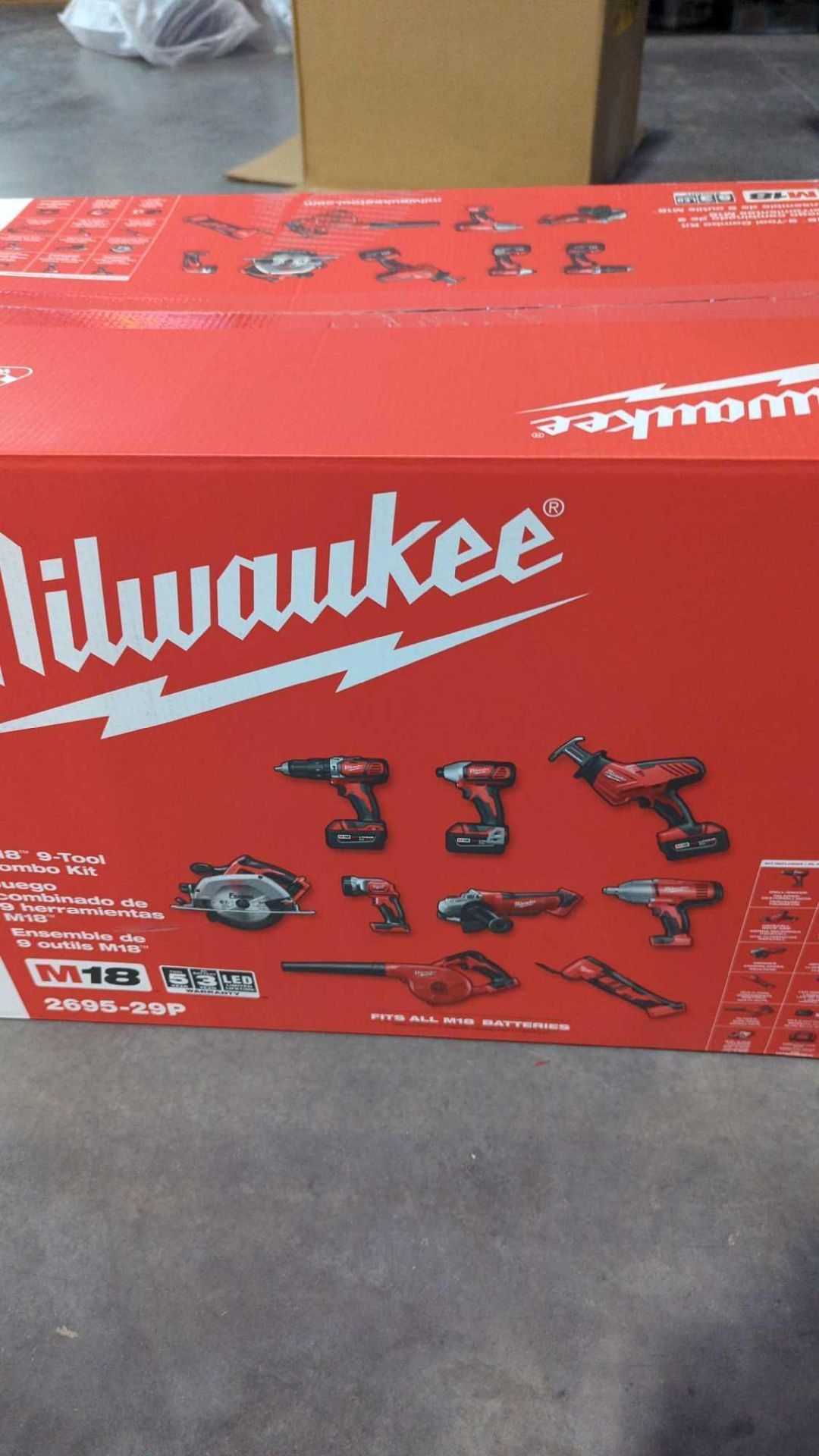 (3) Milwaukee M18 9-Tool Combo Kits - Image 13 of 20