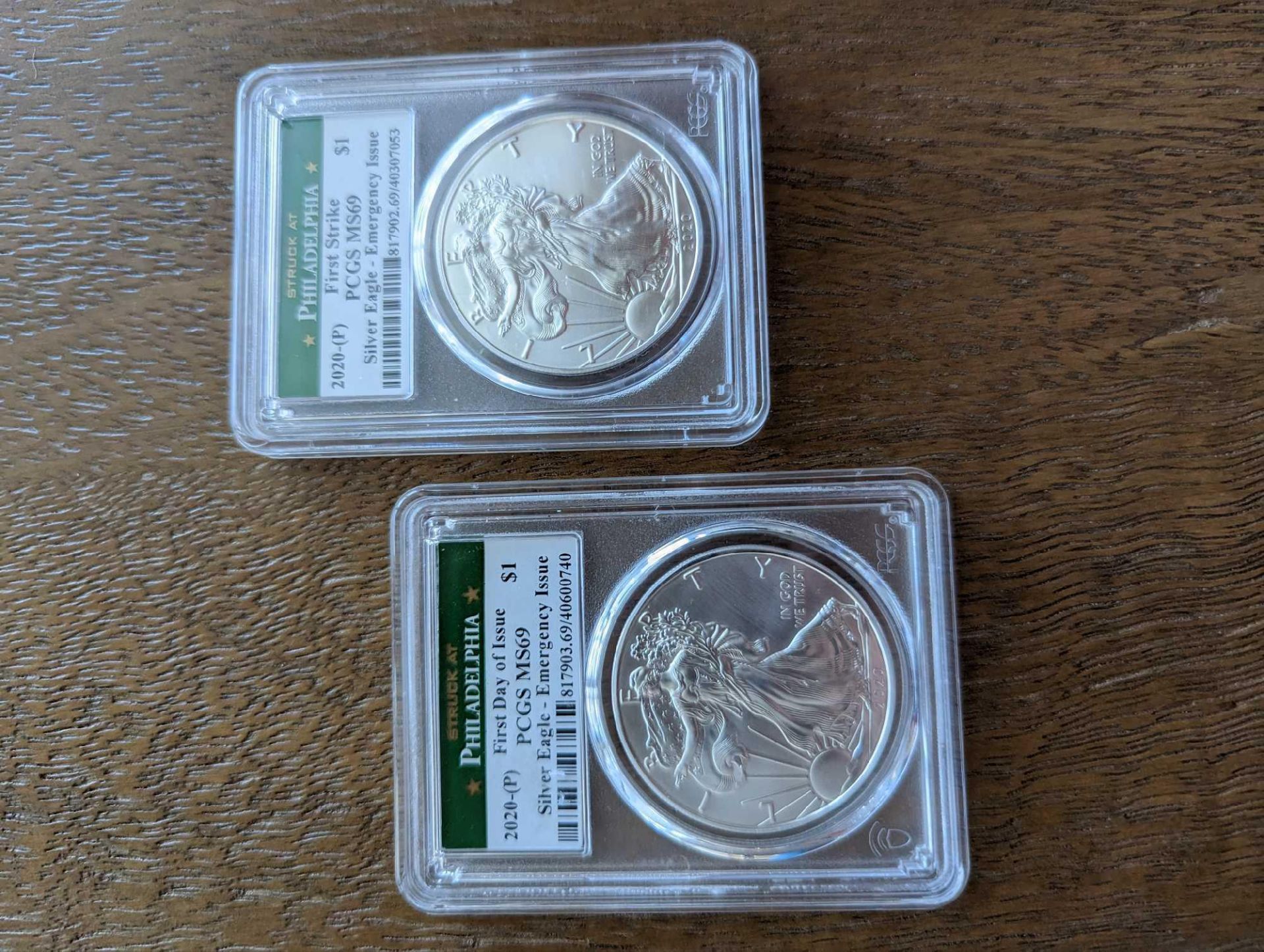 2 2020 Emergency Issue Silver Eagles - Image 6 of 6