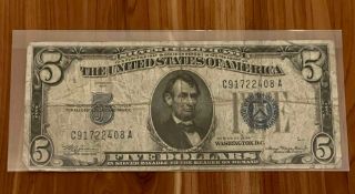 1934 $5 Silver Certificate