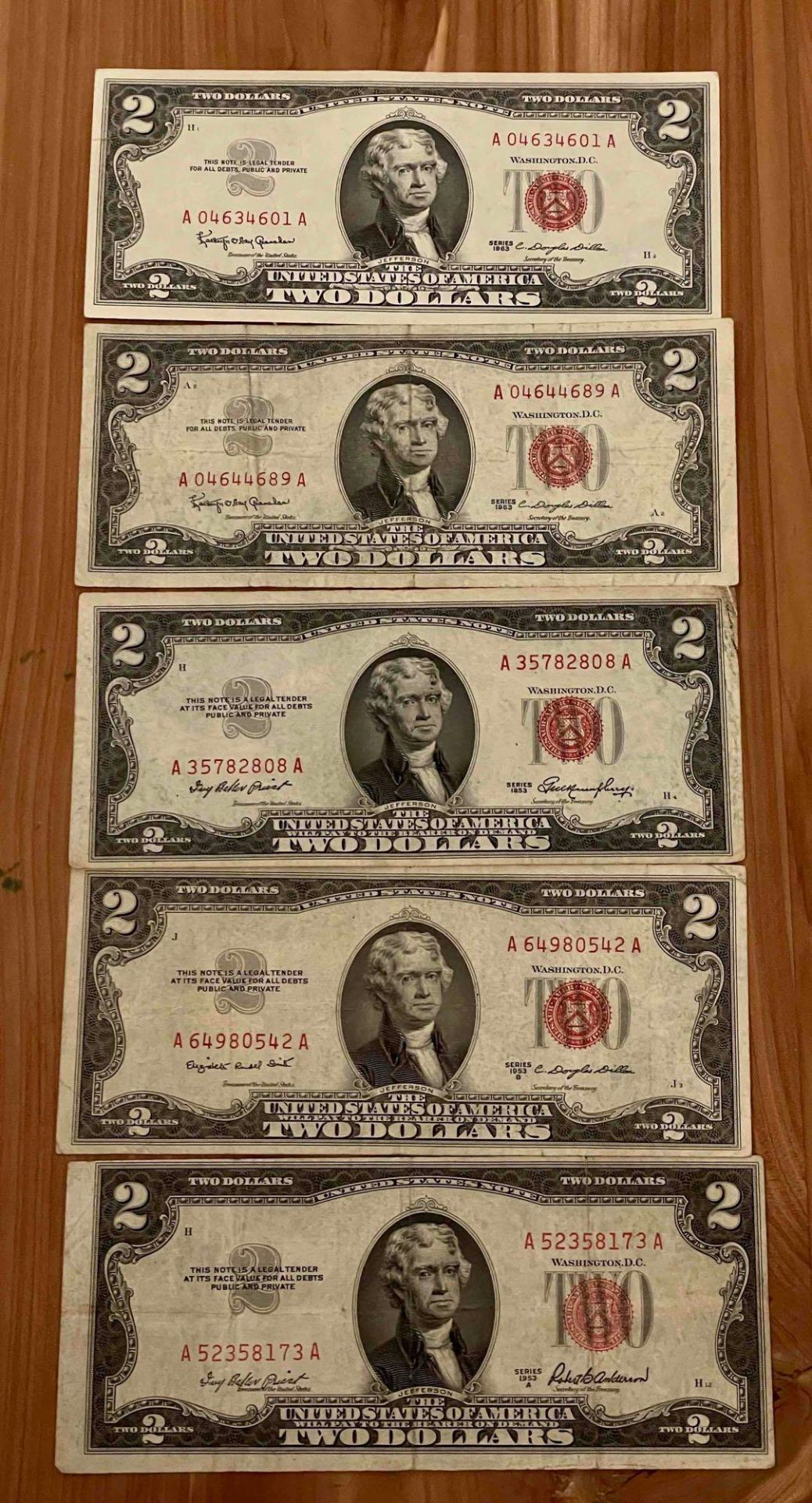 $2 Red Seal Notes