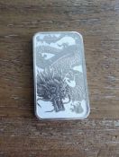 1 oz Silver Dragon Bar