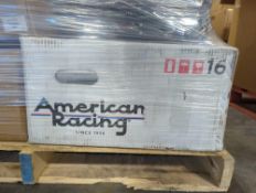 Pallet- American Racing rim, caliper, misc auto