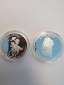 2 Sioux Chief Silver Coins