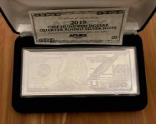 4oz $100 Silver Bar