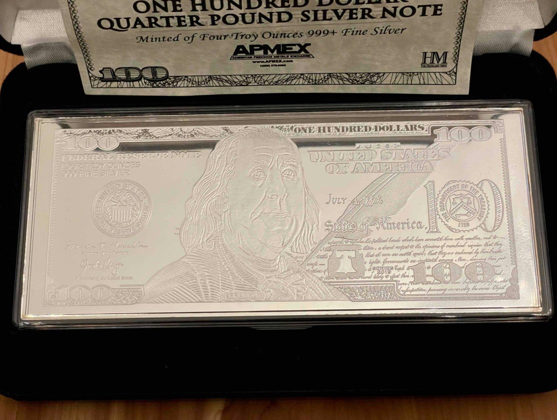 4oz $100 Silver Bar - Image 3 of 5