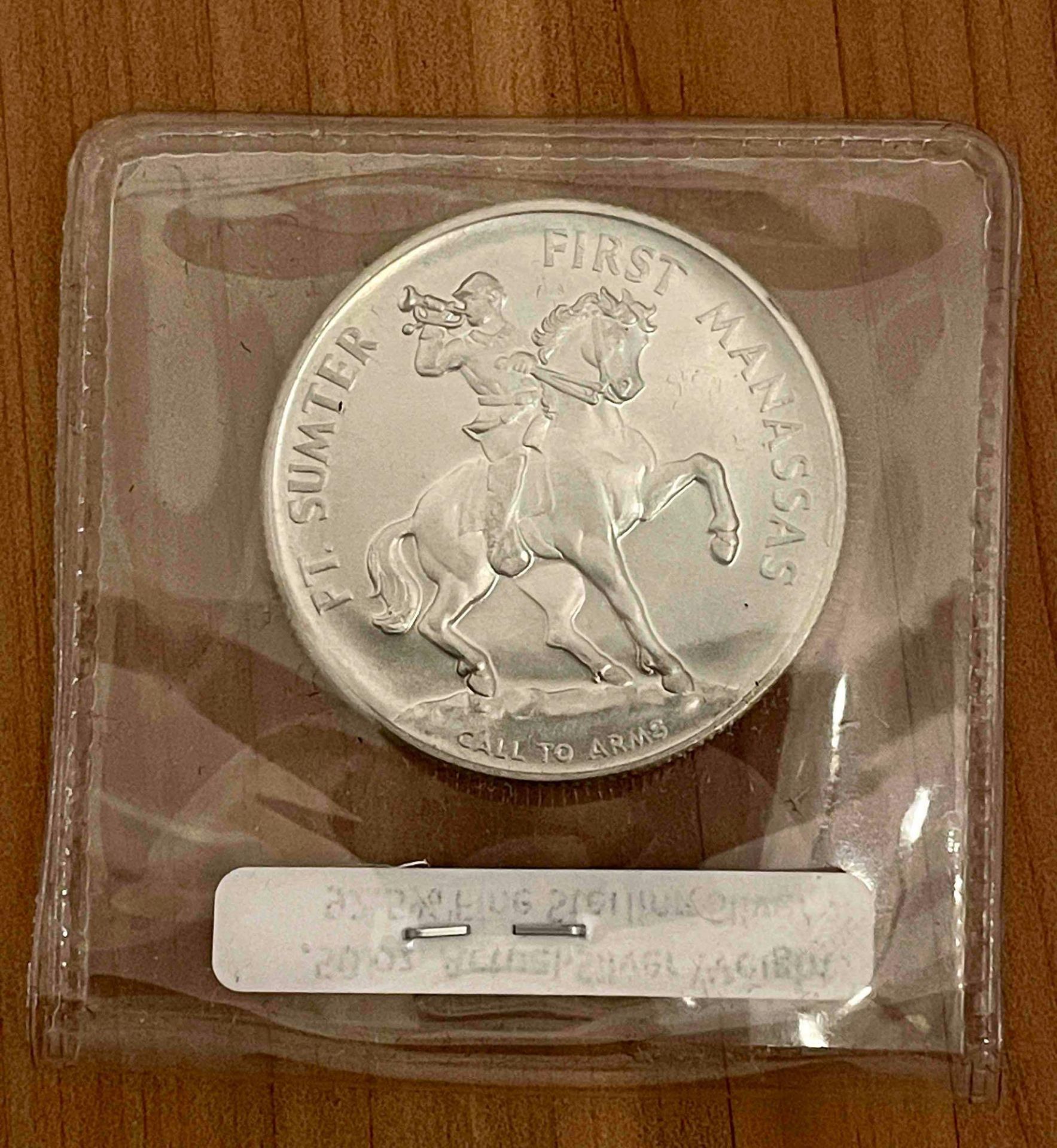 Civil War Silver Medal and Half Dollar Medla - Image 4 of 7