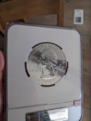 2011 5 oz silver 25c Vicksburg early releases gem uncirculated