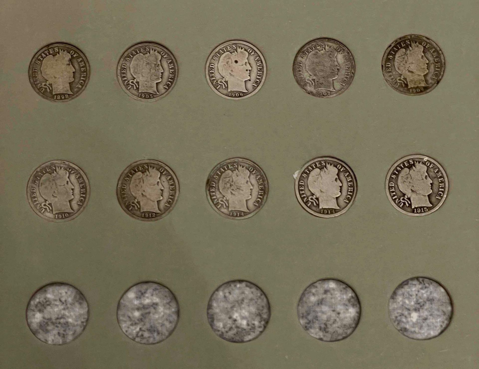 Barber dimes - Image 2 of 2