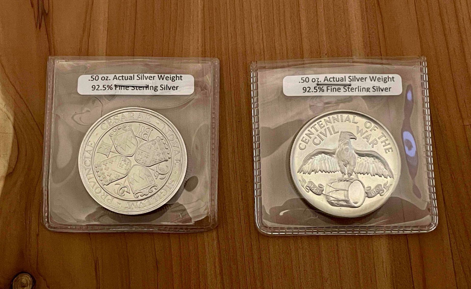 Civil War Silver Medal and Half Dollar Medla