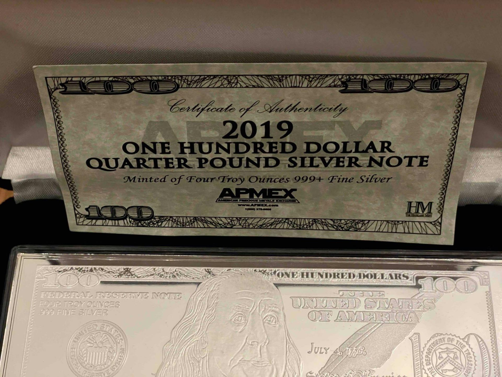 4oz $100 Silver Bar - Image 2 of 5