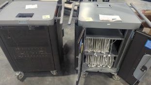 2 Rolling charger/lock carts