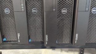 Rolling Rack of Dell Desktop Towers