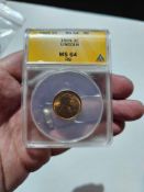 1909-P Lincoln Cent-ANACS MS-64 RB